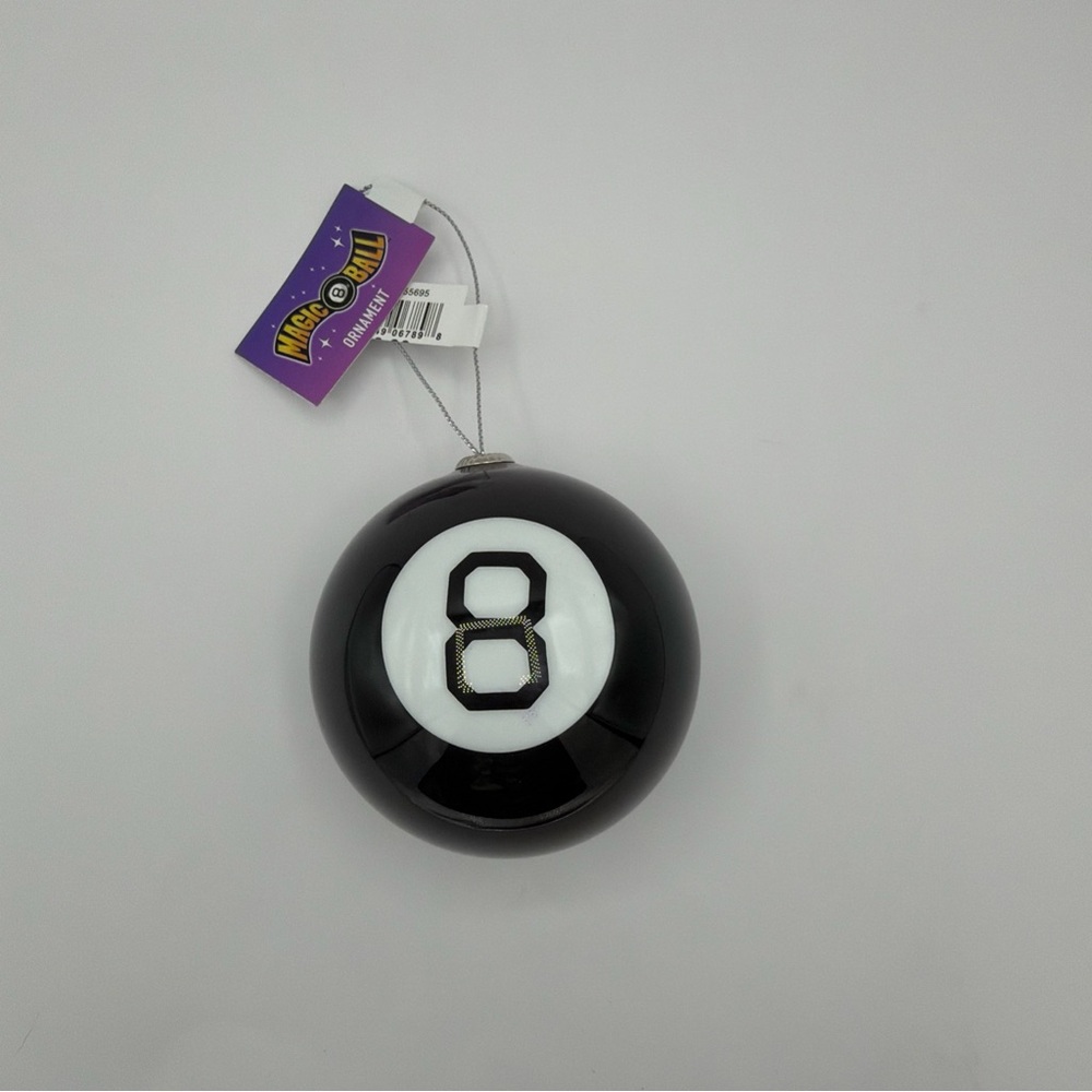 Mattel Magic‎ 8 Ball Novelty Christmas Holiday Plastic Ornament